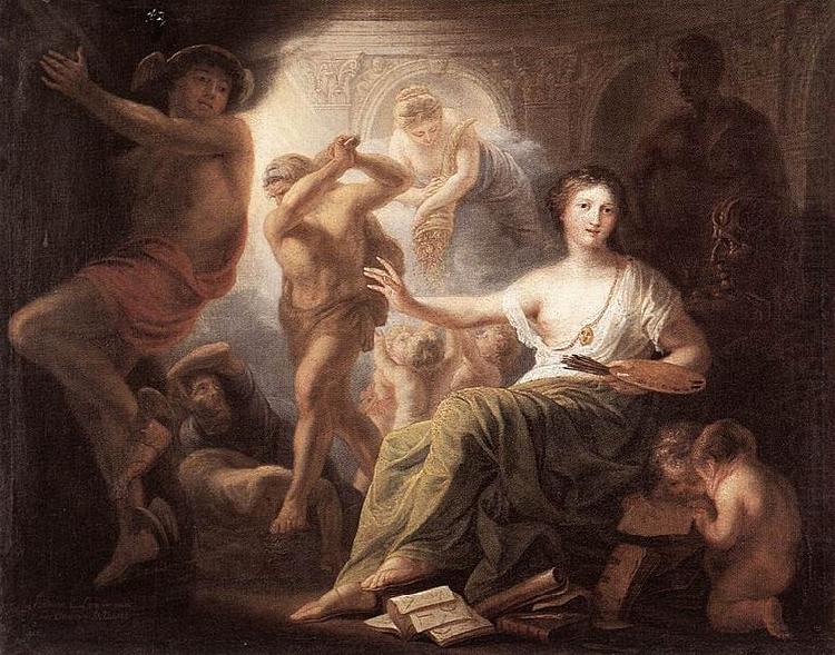 Hercules Protects Painting from Ignorance and Envy, unknow artist